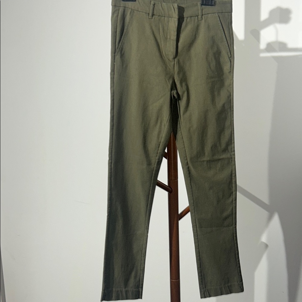 Suzy Shier Green Trousers Straight Leg Utility